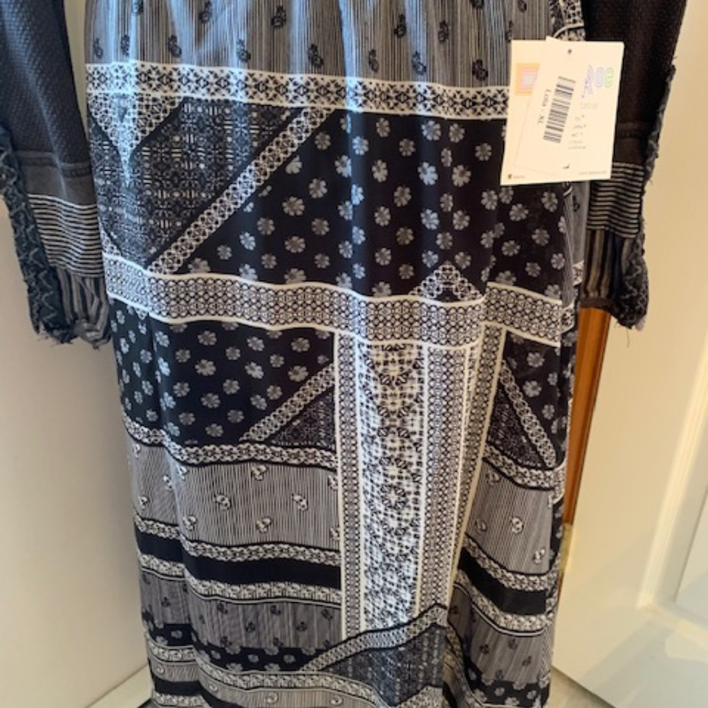 NWT Rare Lularoe Lola Skirt Patchwork XL